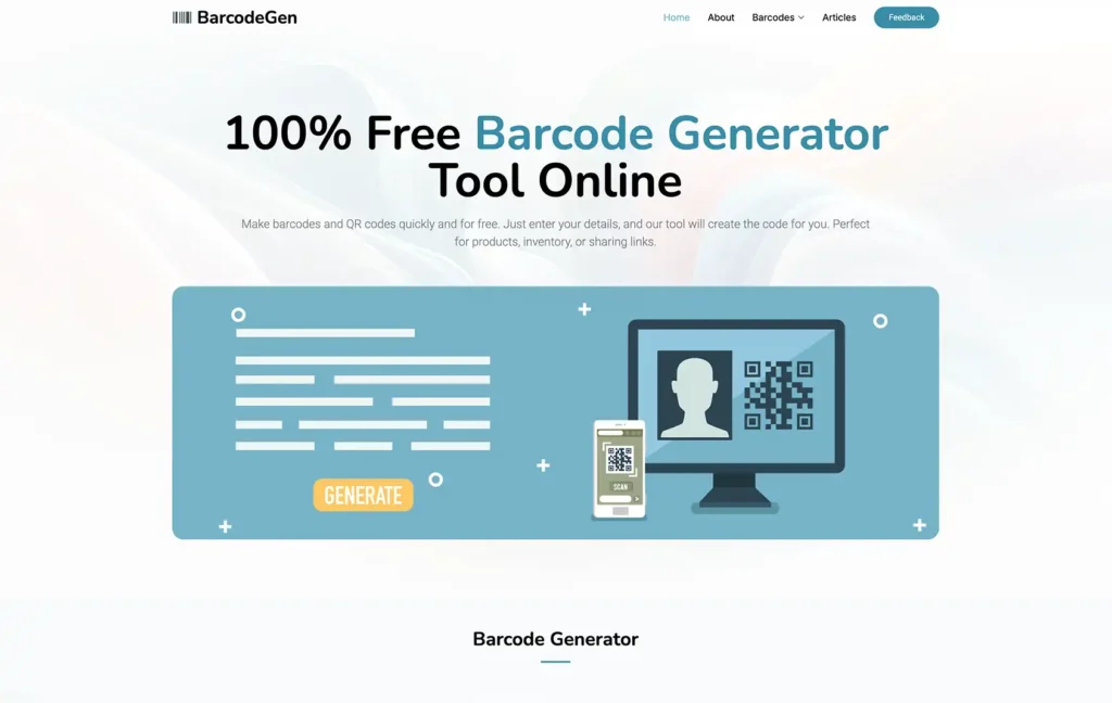 Best Free Unlimited Barcode Generator & QR Code Generator Tool 10 screenshoot01